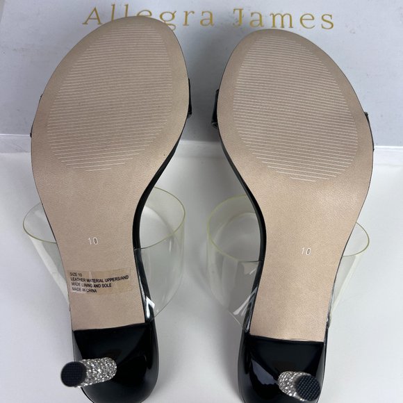NEW Allegra James Party Stiletto Sandal with Crystal Heel- Size 10 - Picture 8 of 12